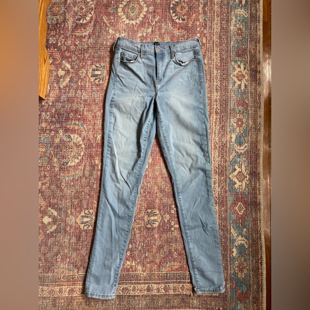 GAP Light Blue Denim True Skinny Jeans 29 Tall